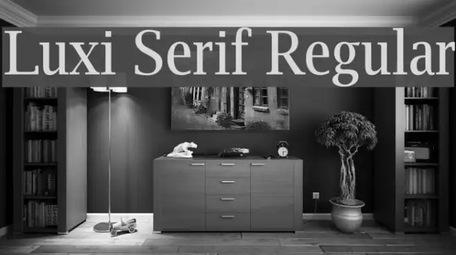 Luxi Serif Regular Example 3