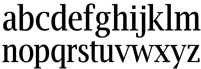 Luxi Serif Regular Font LOWERCASE