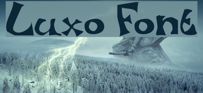 Luxo Font examples