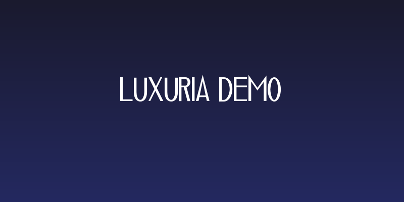 Luxuria Demo Social Header