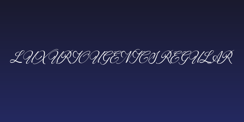 Luxuriougenics Regular Social Header