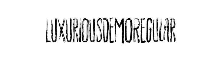 Luxurious DEMO Regular  Free Fonts Download