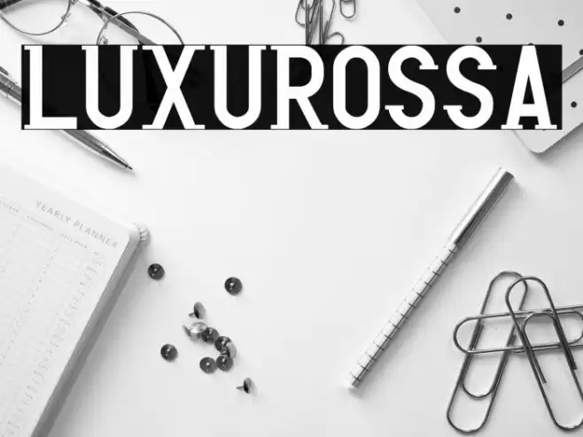 Luxurossa Font examples