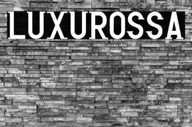 Luxurossa Font examples