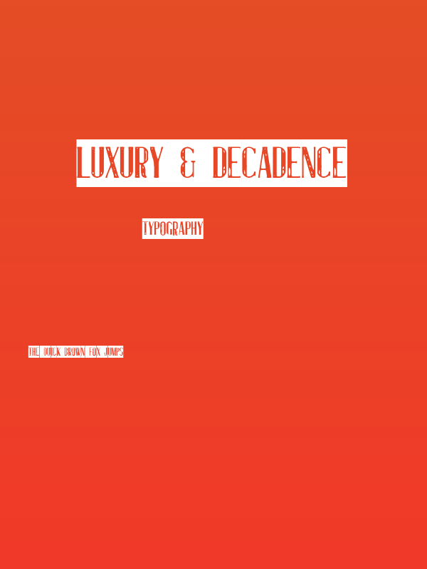 Luxury & Decadence Poster