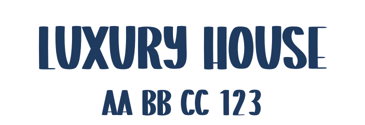 Luxury House Font Preview