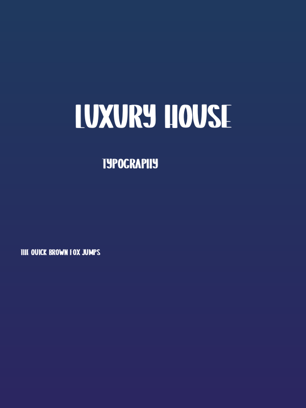 Luxury House Poster