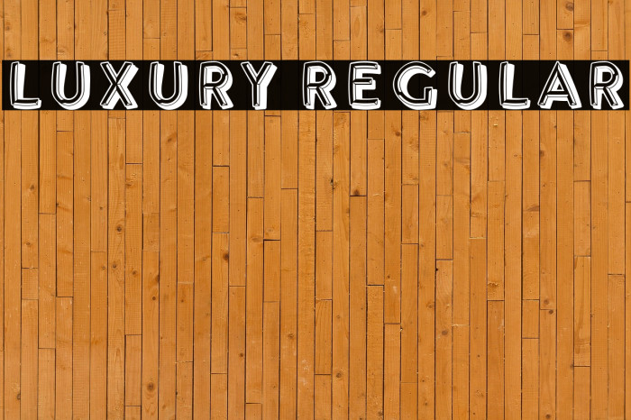 Luxury Regular Example 1