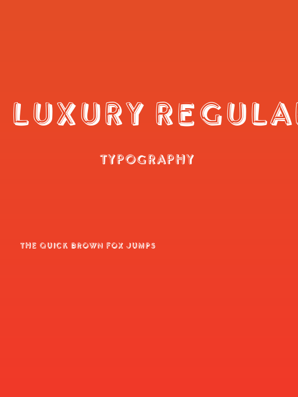 Luxury Regular Poster