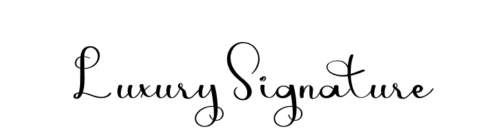 Luxury Signature  font caratteri gratis
