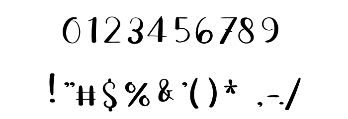 Luxury Signature Font OTHER CHARS