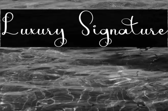 Luxury Signature Example 3