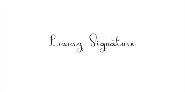Luxury Signature Logo