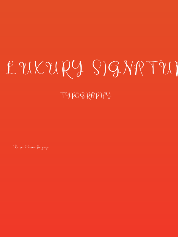 Luxury Signature Poster