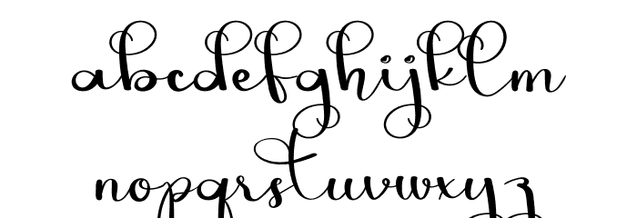 Luxury Signature Font LOWERCASE