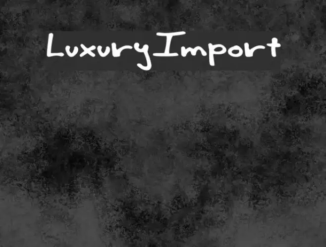 LuxuryImport Example 1