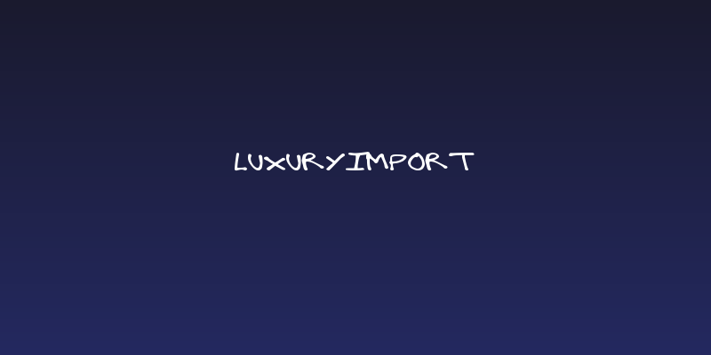 LuxuryImport Social Header