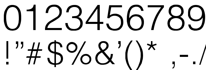 Luzern Font OTHER CHARS