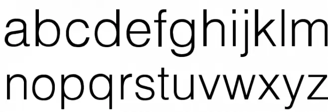 Luzern خط أحرف صغيرة