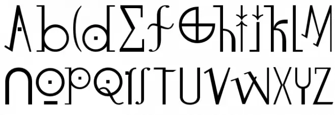 LuziFer Schriftart Groß
