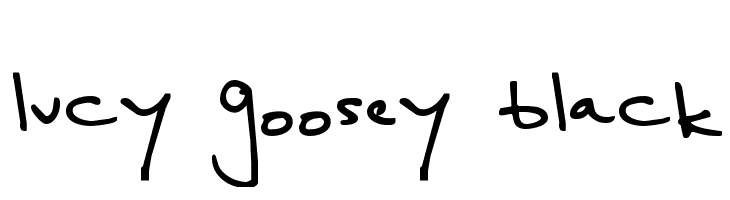 lucy goosey black  免费字体下载