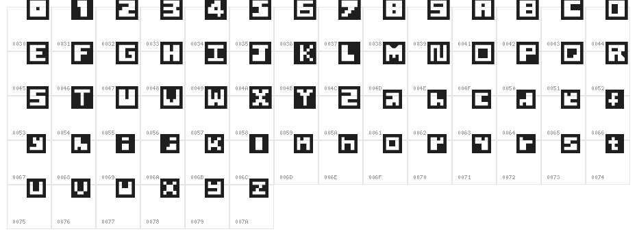 luqman Regular Character Map