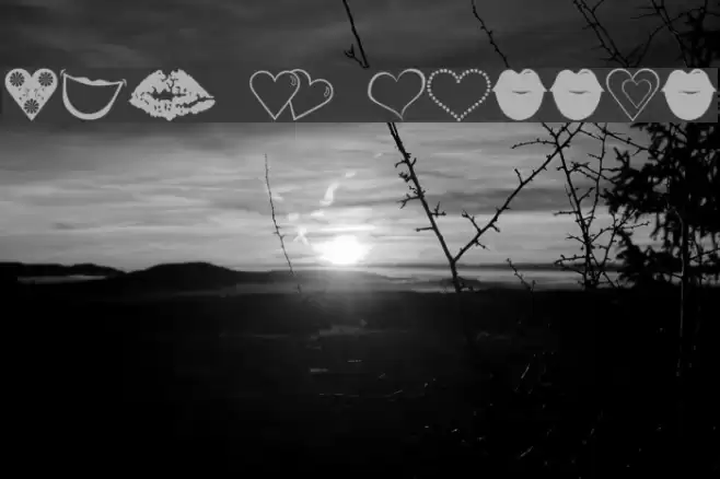 luv n kisses Font examples