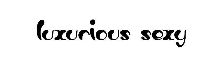 luxurious sexy  les polices de caractères gratuit tlcharger
