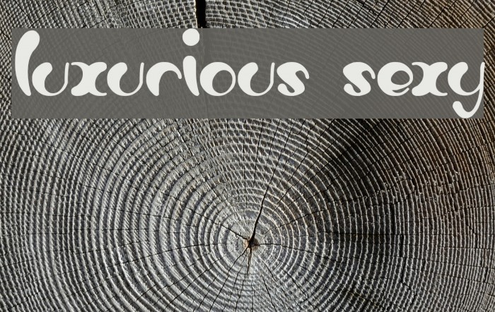 luxurious sexy Font examples