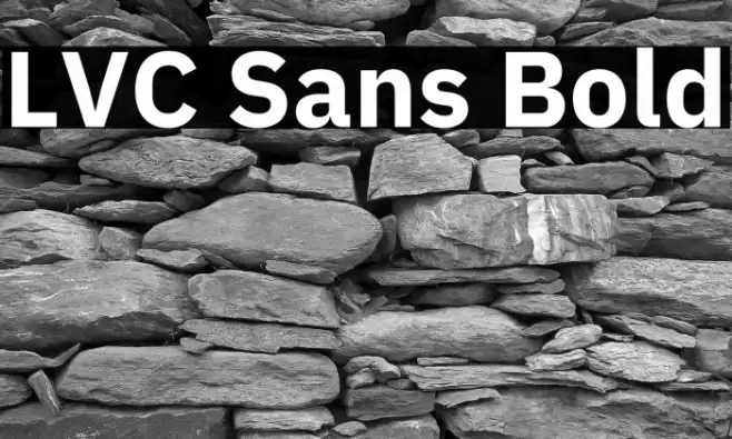 LVC Sans Bold Font examples