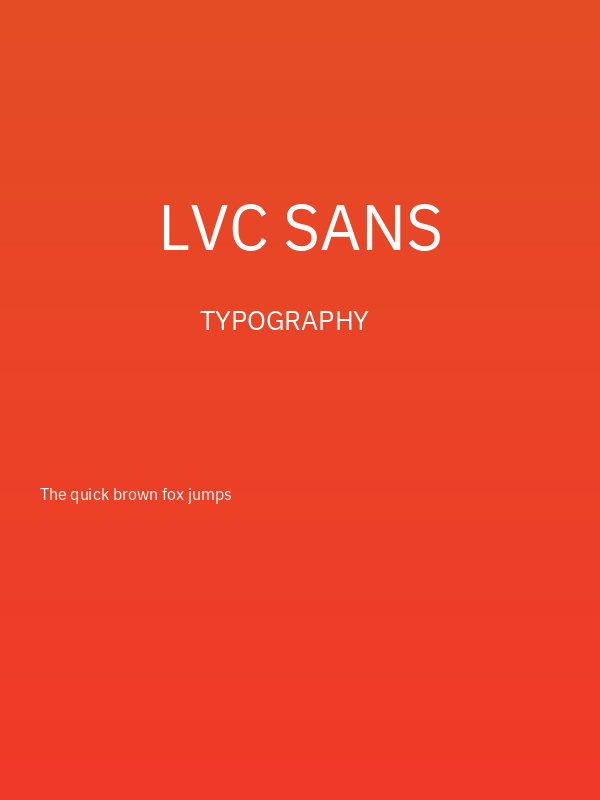 LVC Sans Poster