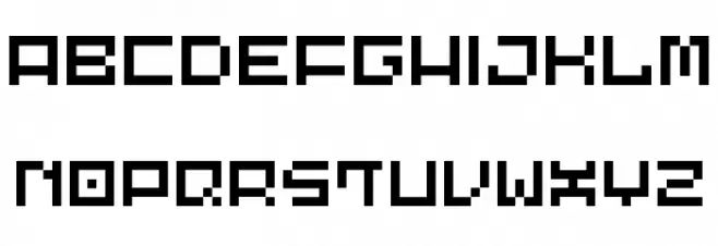 LVDC Common Pix2 Schriftart Groß