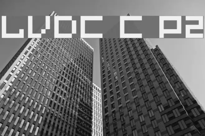 LVDC Common Pix2 Schriftart examples