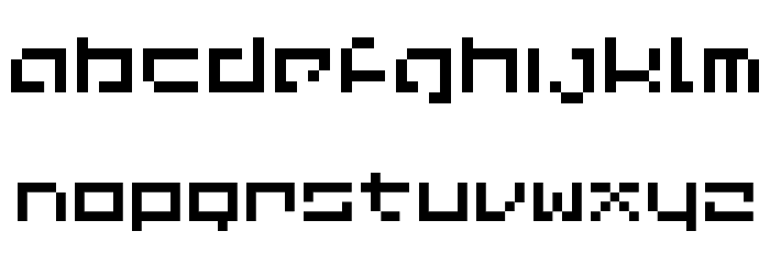 LVDC Common Pix2 Schriftart Kleinbuchstaben