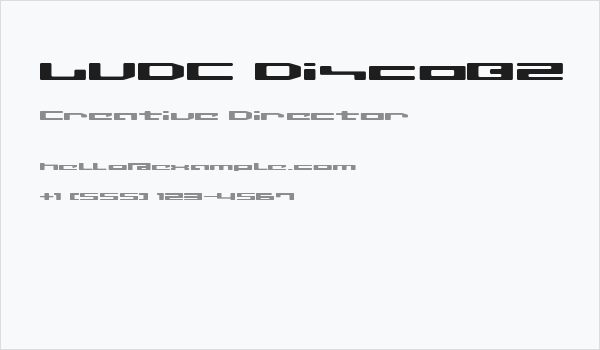 LVDC Disco02 Business Card