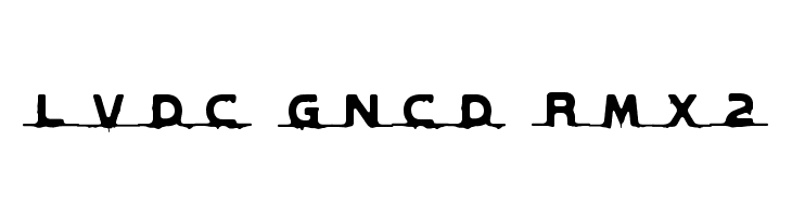 LVDC GNCD RMX2  font caratteri gratis