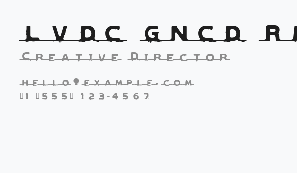 LVDC GNCD RMX2 Business Card