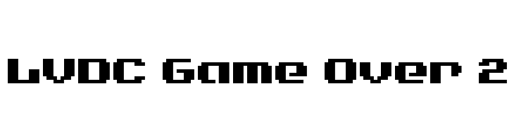 LVDC Game Over 2  Frei Schriftart Herunterladen