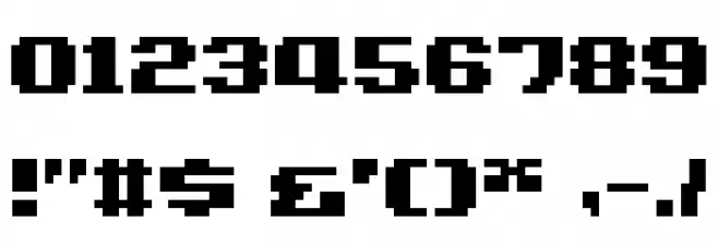 LVDC Game Over 2 Schriftart Anderer Schreiben