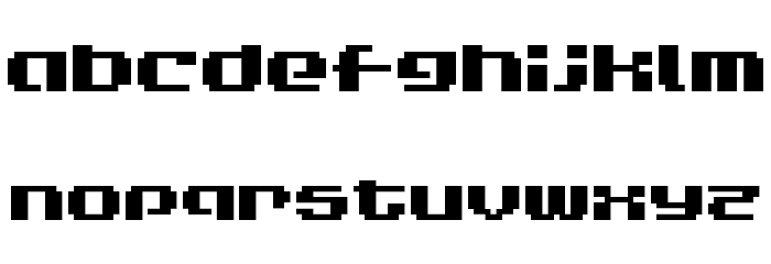 LVDC Game Over 2 Font LOWERCASE