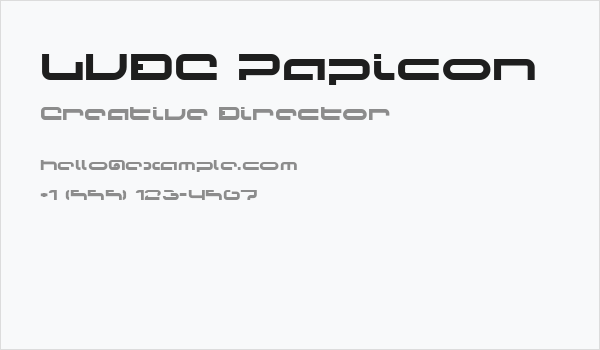 LVDC Papicon Business Card