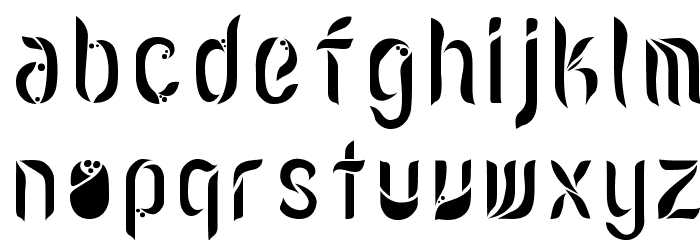 LVDC Romantic9 Font LOWERCASE
