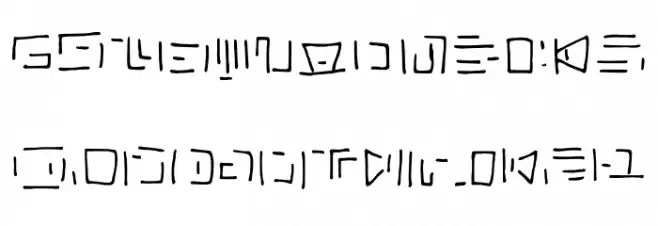 Lvlcnrn Regular خط أحرف صغيرة