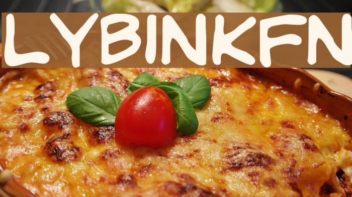 LYBinkyFont Font examples