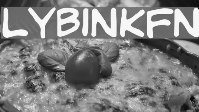 LYBinkyFont Polices examples