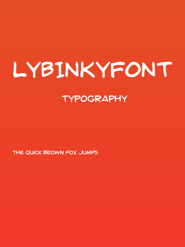 LYBinkyFont Poster
