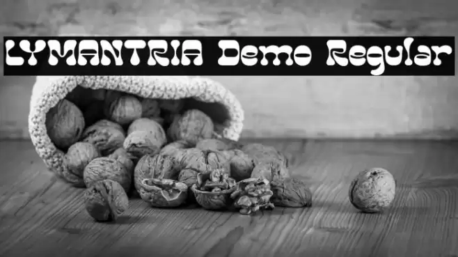 LYMANTRIA Demo Regular Font examples