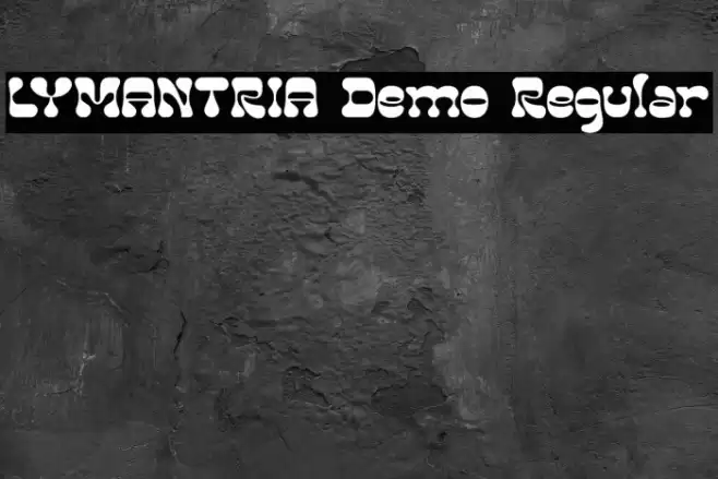 LYMANTRIA Demo Regular Font examples