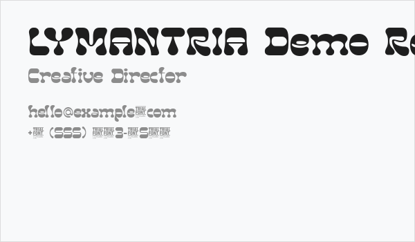 LYMANTRIA Demo Regular Business Card