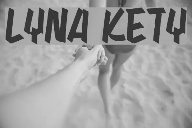 LYNA KETY Font examples